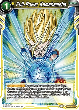 Full-Power Kamehameha BT6-103 card