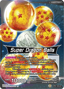 Super Dragon Balls BT6-106 Dragon Ball Masters card