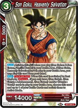 Son Goku, Heavenly Salvation BT7-004 card