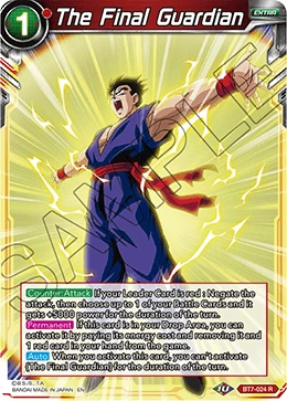 The Final Guardian BT7-024 Dragon Ball Masters card