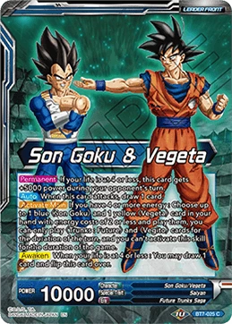 Son Goku & Vegeta BT7-025 Dragon Ball Masters card, Promo