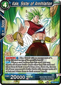 Kale, Sister of Annihilation BT7-039 card