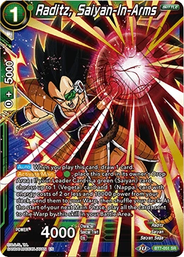 Raditz, Saiyan-In-Arms BT7-051 card