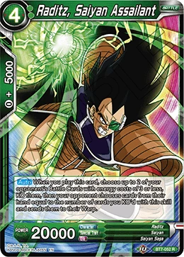 Raditz, Saiyan Assailant BT7-052 card