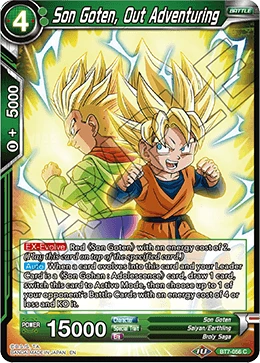 Son Goten, Out Adventuring BT7-056 Dragon Ball Masters card, Prerelease