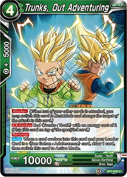 Trunks, Out Adventuring BT7-059 Dragon Ball Masters card
