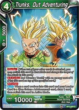 Trunks, Out Adventuring BT7-059_PR card