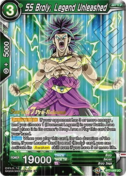 SS Broly, Legend Unleashed BT7-069_PR card