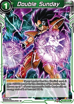 Double Sunday BT7-070 Dragon Ball Masters card, Prerelease