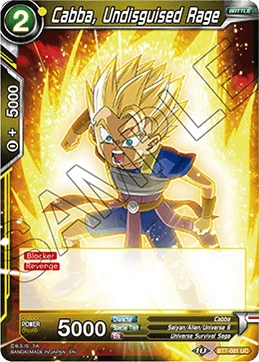 Cabba, Undisguised Rage BT7-081 card