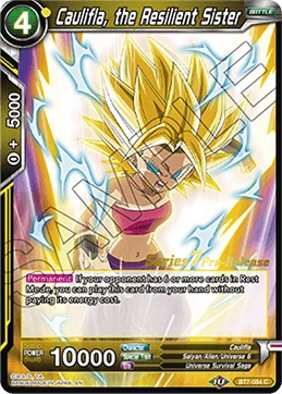 Caulifla, the Resilient Sister BT7-084_PR card