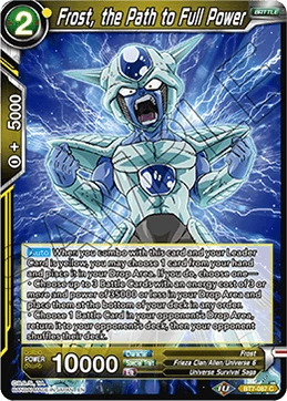 Frost, the Path to Full Power BT7-087 Dragon Ball Masters card