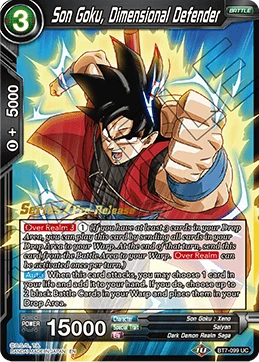 Son Goku, Dimensional Defender BT7-099_PR card