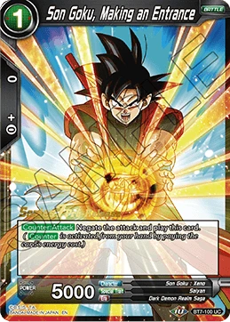 Son Goku, Making an Entrance BT7-100_PR card