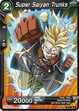 Super Saiyan Trunks BT7-102 Dragon Ball Masters card