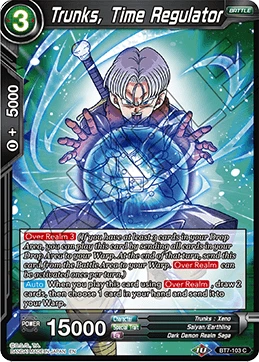 Trunks, Time Regulator BT7-103 Dragon Ball Masters card