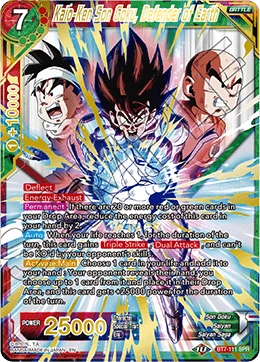 Kaio-Ken Son Goku, Defender of Earth BT7-111_SPR card