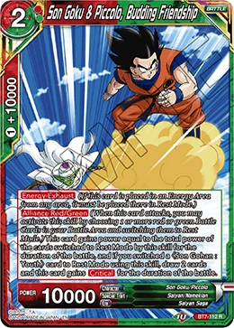 Son Goku & Piccolo, Budding Friendship BT7-112 card