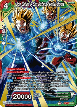 Son Gohan & Son Goten, Familial Bonds BT7-113 card