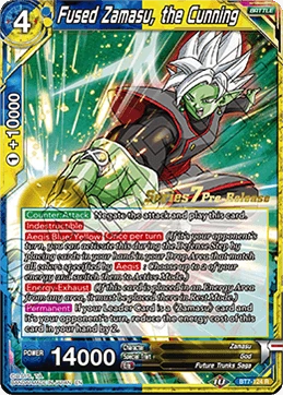 Fused Zamasu, the Cunning BT7-124 Dragon Ball Masters card, Promo
