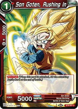 Son Goten, Rushing In BT8-007 card
