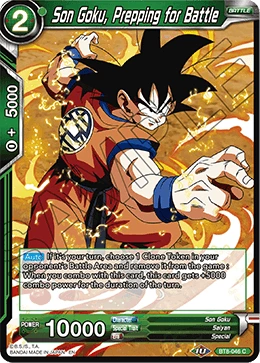 Son Goku, Prepping for Battle BT8-046 card