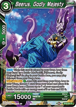 Beerus, Godly Majesty BT8-053 card