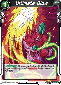 Ultimate Blow BT8-103 Dragon Ball Masters card