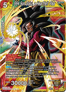 SS4 Son Goku, a Heartfelt Plea BT8-110 card