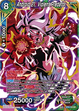 Android 21, Violent Predator BT8-122 card