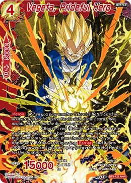 Vegeta, Prideful Hero BT8-125 card