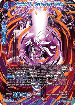 Android 21, Destructive Villain BT8-128 Dragon Ball Masters card