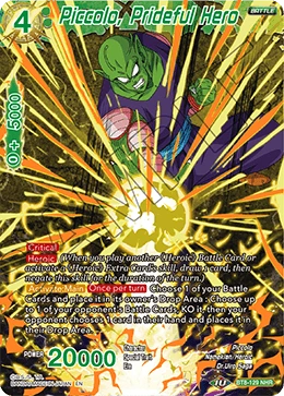 Piccolo, Prideful Hero BT8-129 card