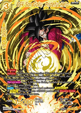 SS4 Son Goku, Prideful Hero BT8-131 card