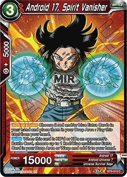 Android 17, Spirit Vanisher BT9-013 card