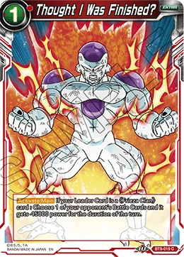 Thought I Was Finished? BT9-019 card