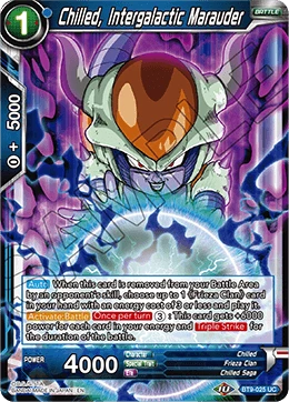 Chilled, Intergalactic Marauder BT9-025 card