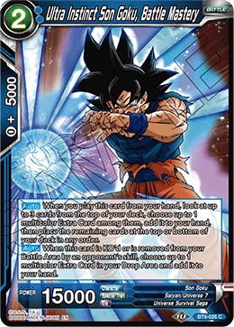 Ultra Instinct Son Goku, Battle Mastery BT9-026 card