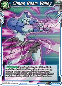 Chaos Beam Volley BT9-035 card
