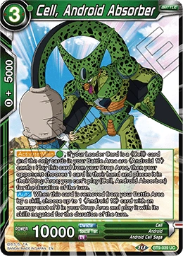 Cell, Android Absorber BT9-039 Dragon Ball Masters card