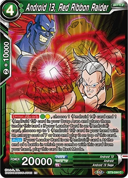 Android 13, Red Ribbon Raider BT9-044 card