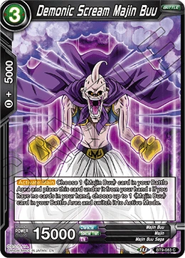 Demonic Scream Majin Buu BT9-083 card