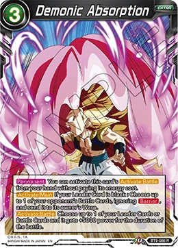Demonic Absorption BT9-086 card