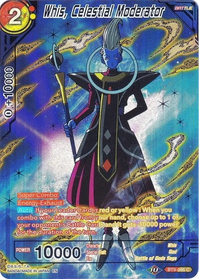 Whis, Celestial Moderator BT9-096_CSV2 card
