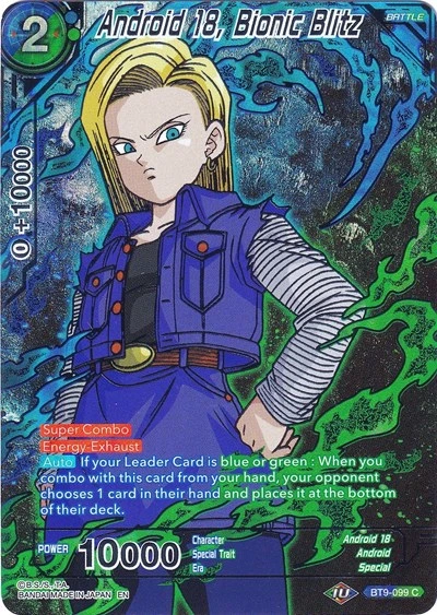 Android 18, Bionic Blitz BT9-099_CSV2 card