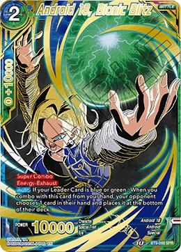 Android 18, Bionic Blitz BT9-099 Dragon Ball Masters card