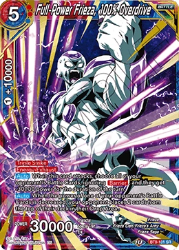Full-Power Frieza, 100% Overdrive BT9-101 card