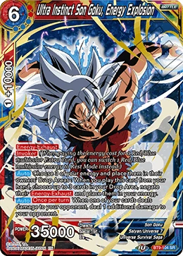 Ultra Instinct Son Goku, Energy Explosion BT9-104 card