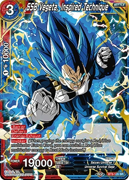 SSB Vegeta, Inspired Technique BT9-105 card