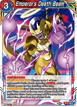Emperor's Death Beam BT9-109 card